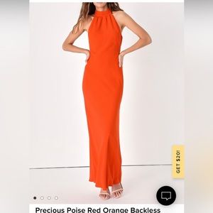 Lulu’s Halter Neck Maxi Dress
